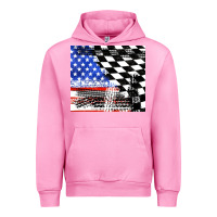 Fuchsia Pink racing checkered flag tumbler tbs Urban Hoodie - TumblerDesignByShophia