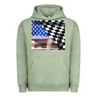 Pigment Oil Green racing checkered flag tumbler tbs Urban Hoodie - TumblerDesignByShophia