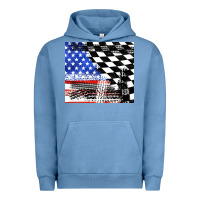 Pigment Pebble Blue racing checkered flag tumbler tbs Urban Hoodie - TumblerDesignByShophia