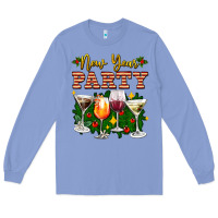 Colony Blue new year party christmas coctail Long Sleeve Tee - AdoDesignShop