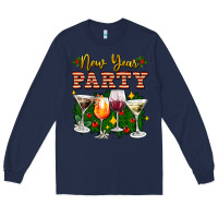 Navy new year party christmas coctail Long Sleeve Tee - AdoDesignShop