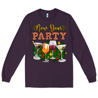 Plum new year party christmas coctail Long Sleeve Tee - AdoDesignShop