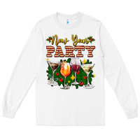 White new year party christmas coctail Long Sleeve Tee - AdoDesignShop