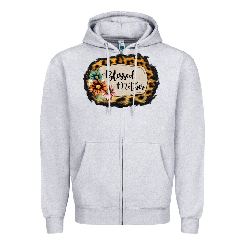 Blessed Mother Zipper Hoodie by Jasminsmagicworld | Teevron