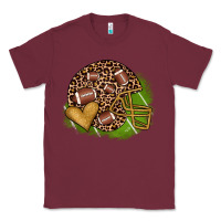 Burgundy american football helmet Classic Tee - JahusDesignShop