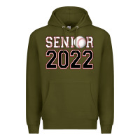 Army Green senior baseball Premium Hoodie - AdoDesignShop