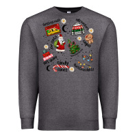 Charcoal Heather Merry Christmas Premium Sweatshirt - MaliasSmallBusiness