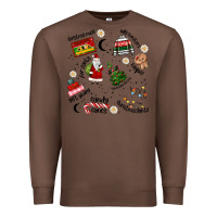 Chestnut Merry Christmas Premium Sweatshirt - MaliasSmallBusiness