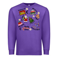 Purple Merry Christmas Premium Sweatshirt - MaliasSmallBusiness
