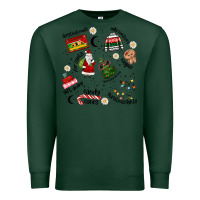 Sports Green Merry Christmas Premium Sweatshirt - MaliasSmallBusiness