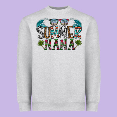 Summer Nana Heavyweight Sweatshirt Designed By Cowhidedigitalart