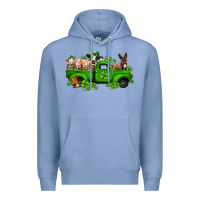 Colony Blue st patricks farm animals truck Premium Hoodie - Jasminsmagicworld