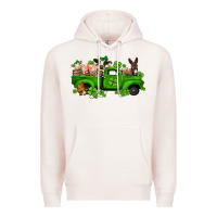 Pale Pink st patricks farm animals truck Premium Hoodie - Jasminsmagicworld