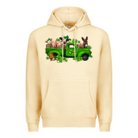 Pina Colada st patricks farm animals truck Premium Hoodie - Jasminsmagicworld