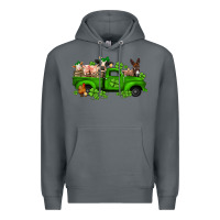 Rock st patricks farm animals truck Premium Hoodie - Jasminsmagicworld