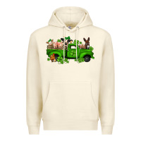 Sandshell st patricks farm animals truck Premium Hoodie - Jasminsmagicworld