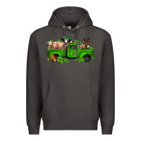 Smoke st patricks farm animals truck Premium Hoodie - Jasminsmagicworld