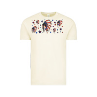 Vintage Arctic patriotic native American headdress 16oz libbey cup Vintage Tee - HRA Design Shop