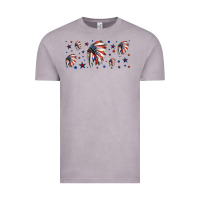 Vintage Zinc patriotic native American headdress 16oz libbey cup Vintage Tee - HRA Design Shop