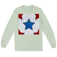 Matcha Glitter 4th Of July Seamless Pattern Long Sleeve Tee - BundleAndBundleShop