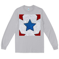 Moon Dust Glitter 4th Of July Seamless Pattern Long Sleeve Tee - BundleAndBundleShop