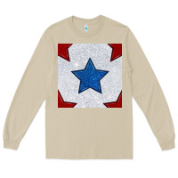 Mushroom Glitter 4th Of July Seamless Pattern Long Sleeve Tee - BundleAndBundleShop