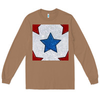 Toasted Coconut Glitter 4th Of July Seamless Pattern Long Sleeve Tee - BundleAndBundleShop