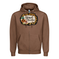 Chestnut blessed grandma Zipper Hoodie - Jasminsmagicworld
