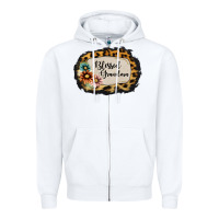 White blessed grandma Zipper Hoodie - Jasminsmagicworld