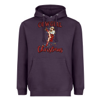 Plum cowgirl christmas Heavyweight Hoodie - MaliasSmallBusiness