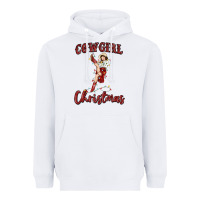 White cowgirl christmas Heavyweight Hoodie - MaliasSmallBusiness