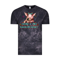 Cloud Black don't go bacon my heart Vintage Tee - CowhideDigitalArt