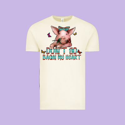 Don't Go Bacon My Heart Vintage Tee Designed By Cowhidedigitalart