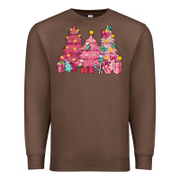 Chestnut Pink Christmas trees Premium Sweatshirt - NancyCooperArtShop