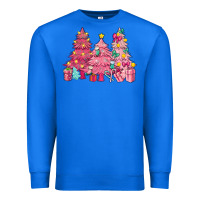 True Royal Pink Christmas trees Premium Sweatshirt - NancyCooperArtShop