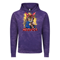 Cloud Purple Meowica 4th of july Vintage Hoodie - CowGirlArtShop