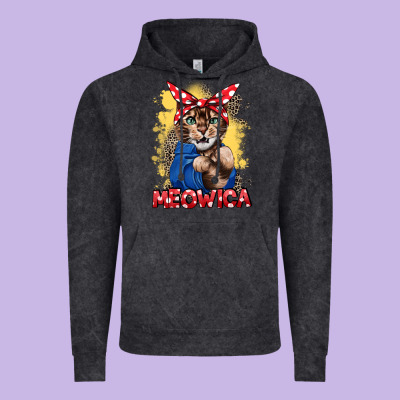 Meowica 4th Of July Vintage Hoodie Designed By Cowgirlartshop