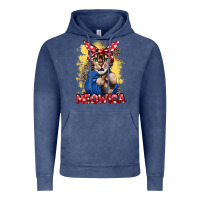 Vintage Denim Meowica 4th of july Vintage Hoodie - CowGirlArtShop