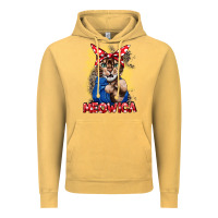 Vintage Mustard Meowica 4th of july Vintage Hoodie - CowGirlArtShop