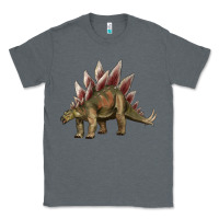 Charcoal Heather dinosaur stegosaurus Classic Tee - Artiststas