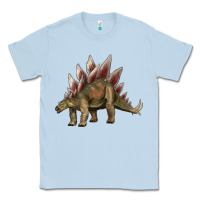 Dusty Blue dinosaur stegosaurus Classic Tee - Artiststas