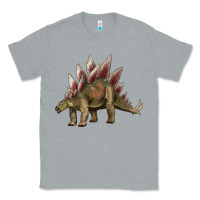 Heather Grey dinosaur stegosaurus Classic Tee - Artiststas