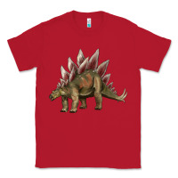 Red dinosaur stegosaurus Classic Tee - Artiststas