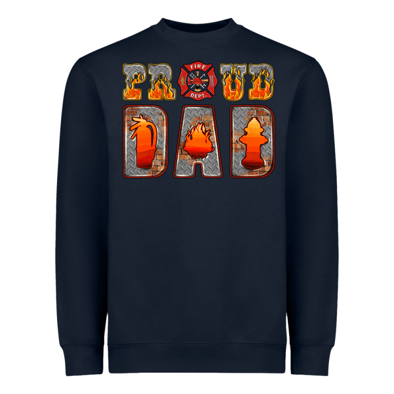 Proud Dad Heavyweight Sweatshirt by HRA Design Shop | Teevron