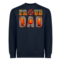 Navy proud dad Heavyweight Sweatshirt - HRA Design Shop