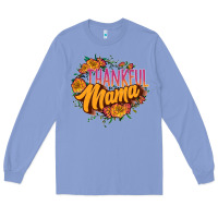 Colony Blue thankful mama Long Sleeve Tee - JahusDesignShop