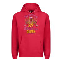Cardinal the queen is 37 long live the queen kopya Premium Hoodie - Jasminsmagicworld