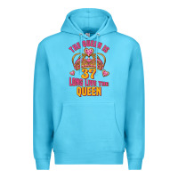 Ocean Blue the queen is 37 long live the queen kopya Premium Hoodie - Jasminsmagicworld