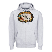 Heather Grey blessed nurse Zipper Hoodie - Jasminsmagicworld