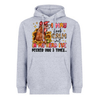 Heather Grey i may look calm but in my head i've pecked you Heavyweight Hoodie - MaliasSmallBusiness